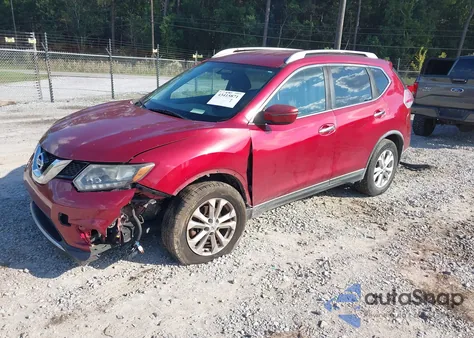 2016 Nissan Rogue Sv из США, поврежденный, VIN KNMAT2MV4GP678782